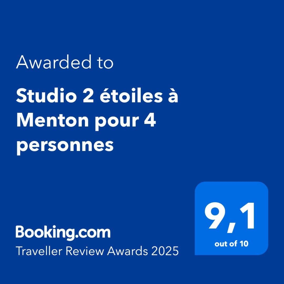 Studio 2 Etoiles A Menton Pour 4 Personnes Buitenkant foto